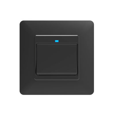 Tuya Light 1 Gang Push Button Smart Wifi Wall Switch OEM Compatible With Alexa / Google Home