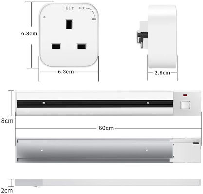Track Rail Hidden Sockets In Kitchen Mobile Revolving Embedded Plug Converter 16A/32A
