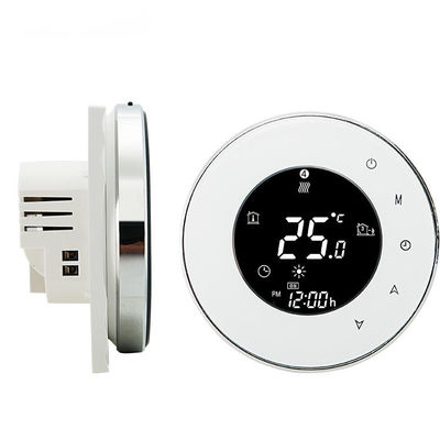 Circular Smart Wifi Wireless Room Thermostat Remote Control AC Touch Screen